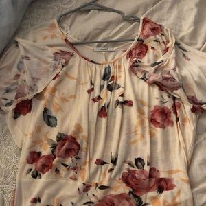 Papaya flower shirt
